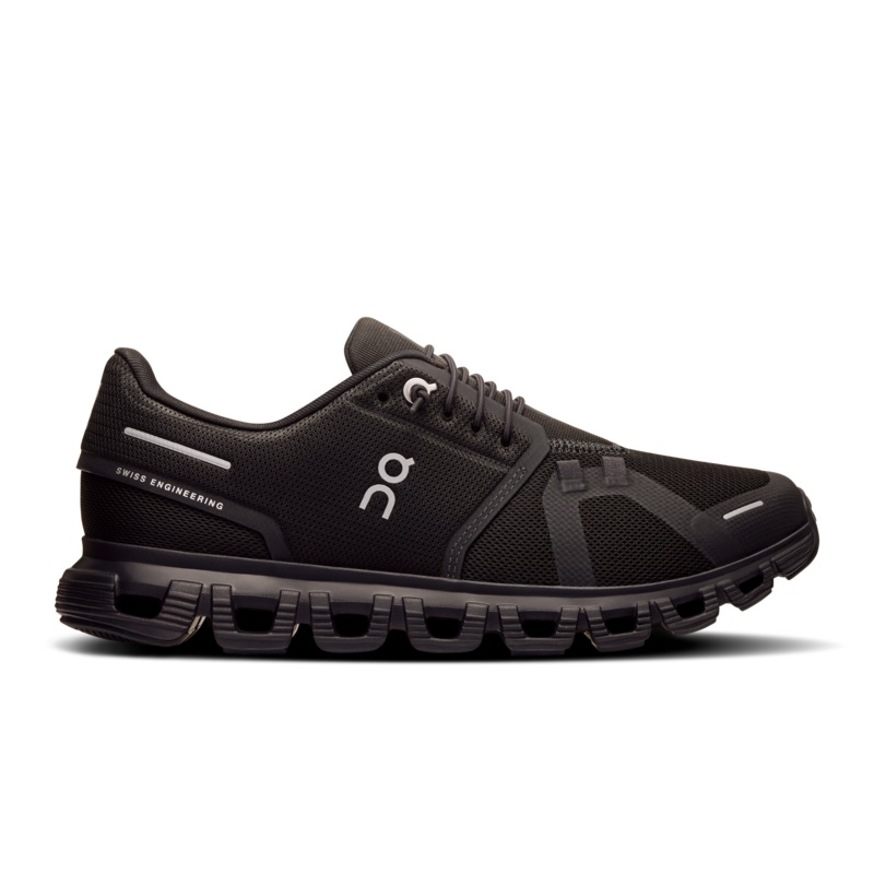 On Cloud 6 Running Shoes Men – Black/Black Black/Black UK 6.5