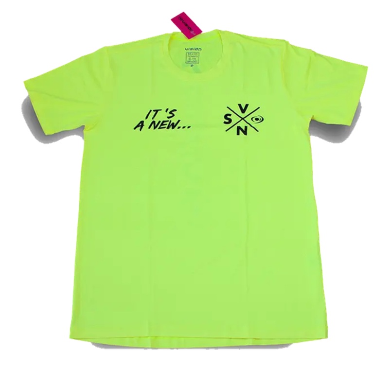 Vision Beach Tennnis Tech Men T-Shirt Yellow