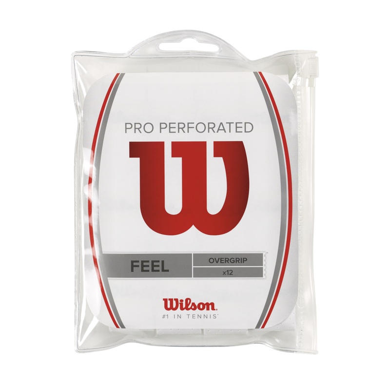 Wilson Pro Overgrip Perforated 12 Pack – White White One Size