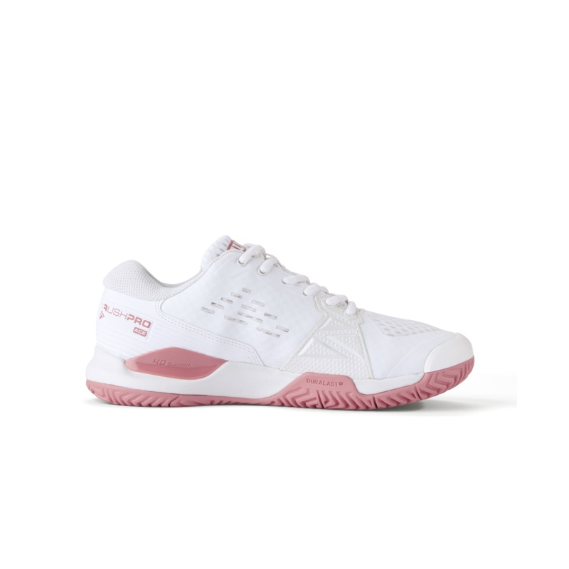 Wilson Rush Pro Ace Tennis Shoes Junior – White/Pink White/White/Mauveglow UK 4