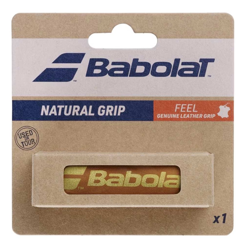 Babolat Natural Leather Replacement Grip (Brown)