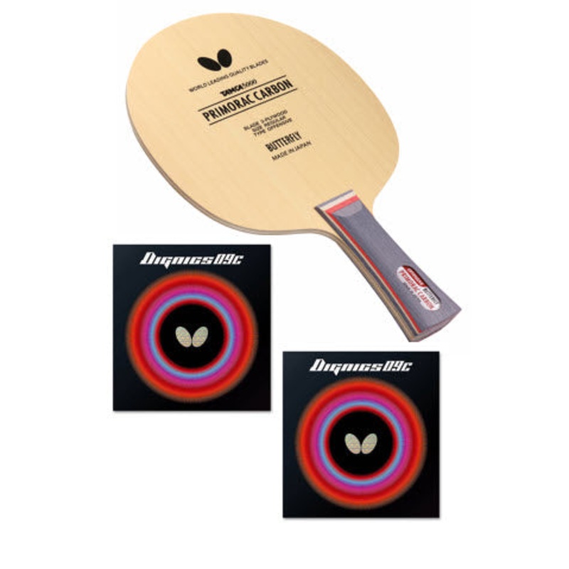 Butterfly Primorac Carbon Proline – with Dignics 09C Table Tennis Racket