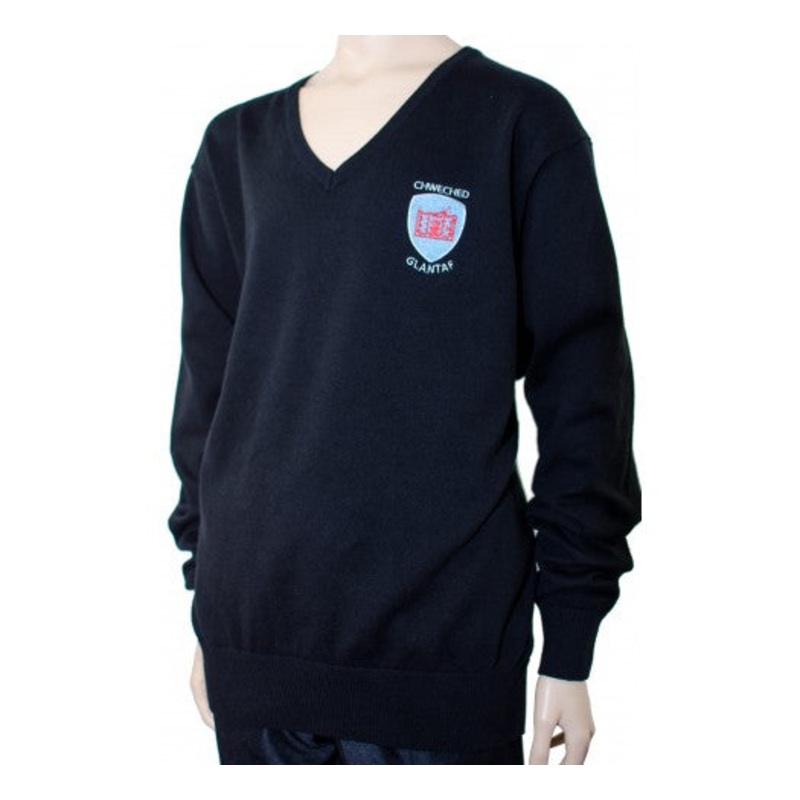 Ysgol Glantaf Sixth Form Regular Fit Jumper 9/10 BLACK