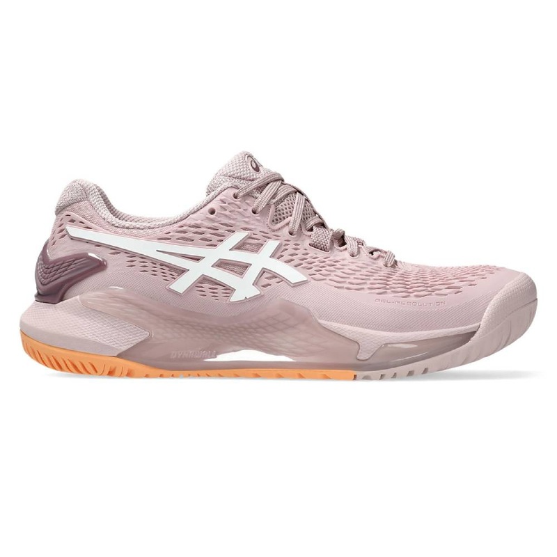 Asics Gel Resolution 9 Women’s Tennis Shoe (Watershed Rose/White)