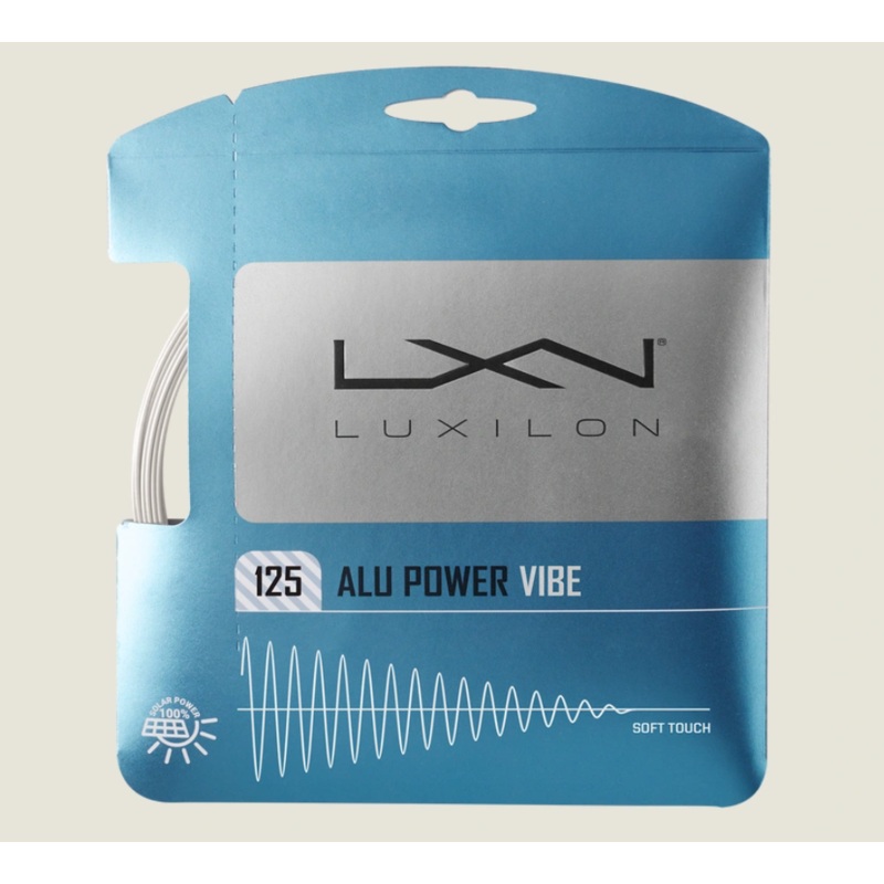 Luxilon Alu Power Vibe 125 Tennis String- Pack Pearl Grey