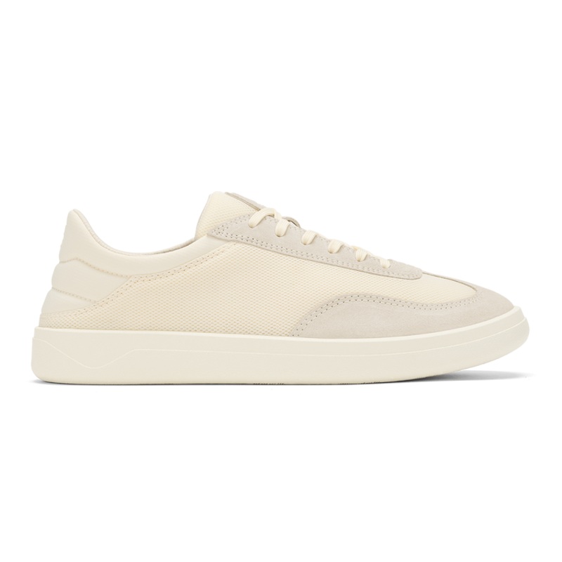 Olukai Men’s Punini Shoes White Sand/White Sand 8