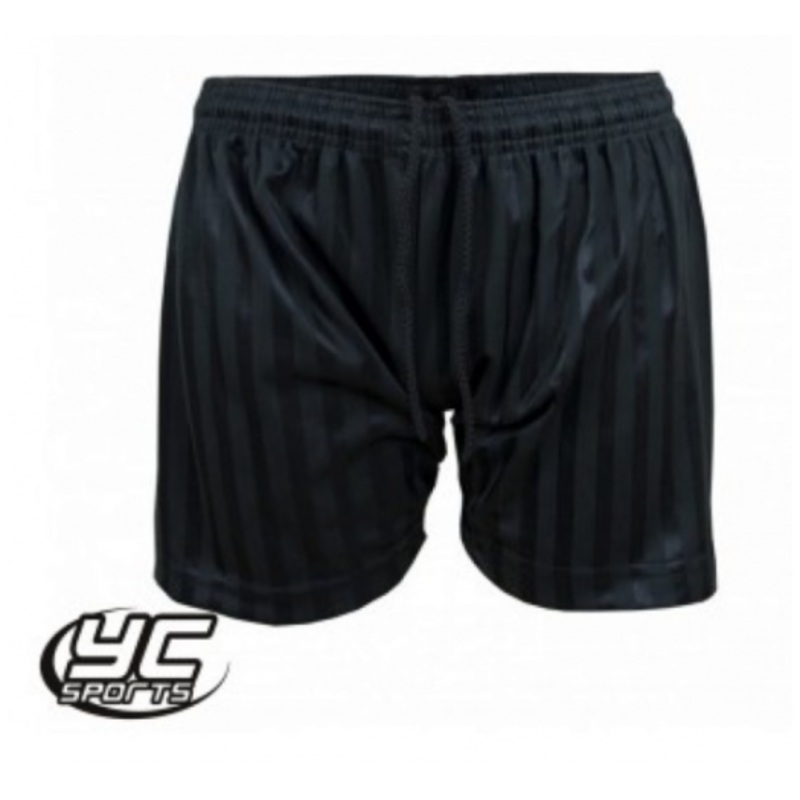 Rumney Primary School PE Shadow Stripe Shorts 18/20 BLACK