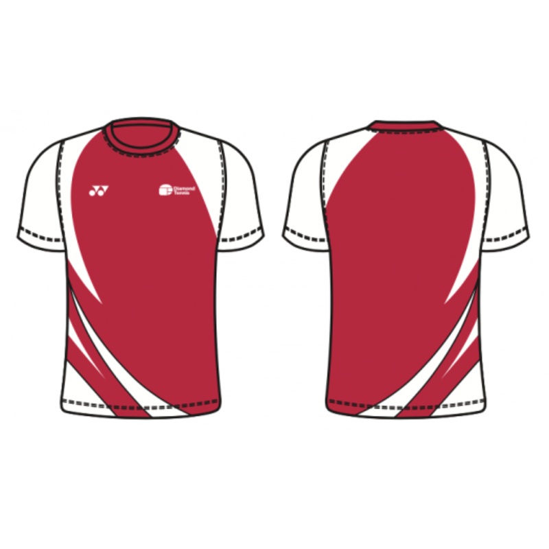 Diamond Tennis T004MC Beast T-Shirt Crew Neck – MENS XS RED/WHITE