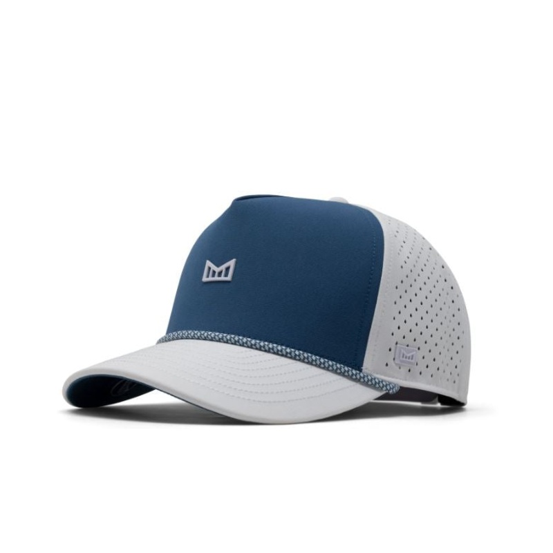 Melin Hydro Odyssey Rope Seaport Hat Steel Blue/White Classic