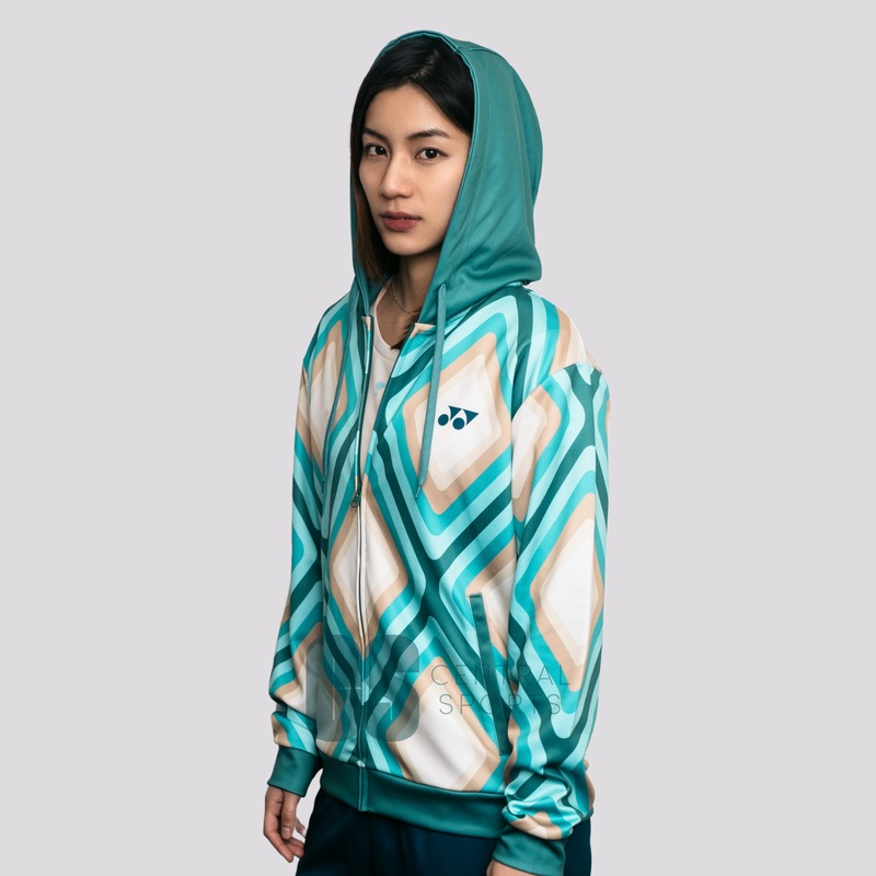 Yonex Diamond Unisex Zip Hood Jade/Ivory Jade/Ivory XXL