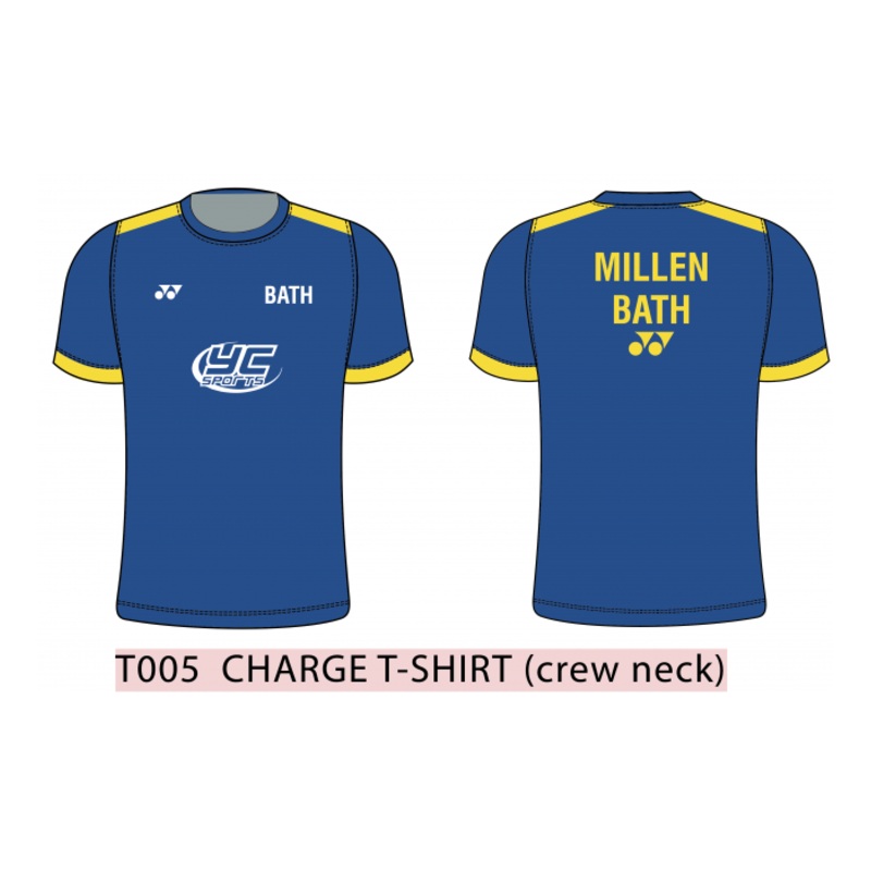 Bath T005 Charge T-Shirt Men XS Blue/Yellow