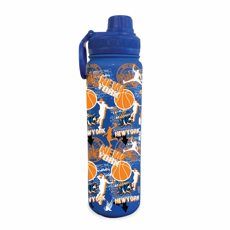 Flow Society 24 oz Stainless Steel Water Bottle NY Hoops