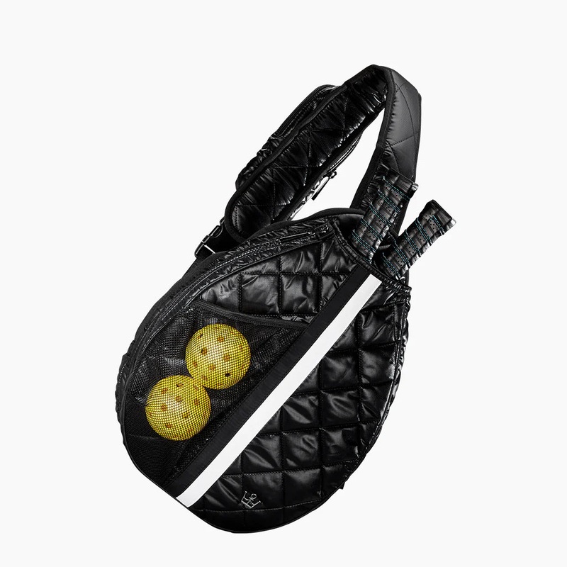 Oliver Thomas Maxed Out Tennis Pickle Sling Bag Black / Black – White Stripe
