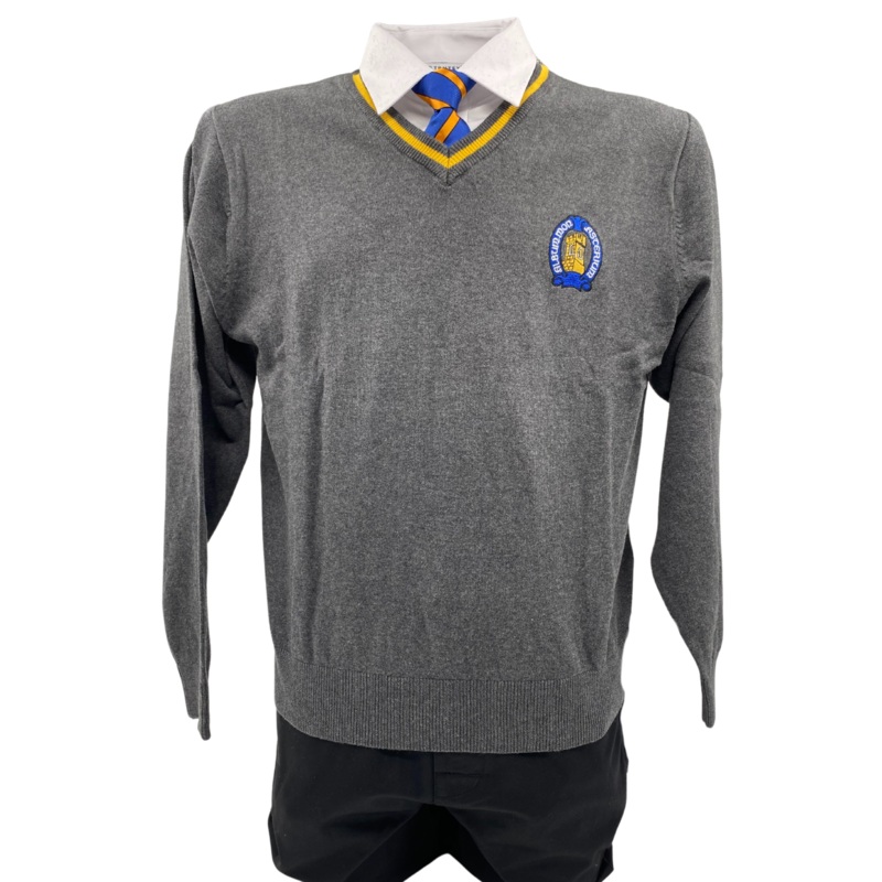 Whitchurch High School Regular Fit Jumper 7/8 GREY