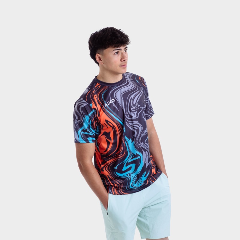 Aixo Chrome Mens T Shirt Graphite GRAPHITE XXL