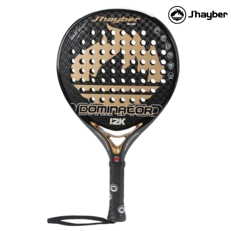J’hayber Dominator 12K Black/Gold | Padel Racket