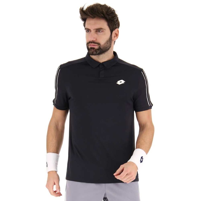 Lotto Men’s  Squadra II Polo Top (Black)