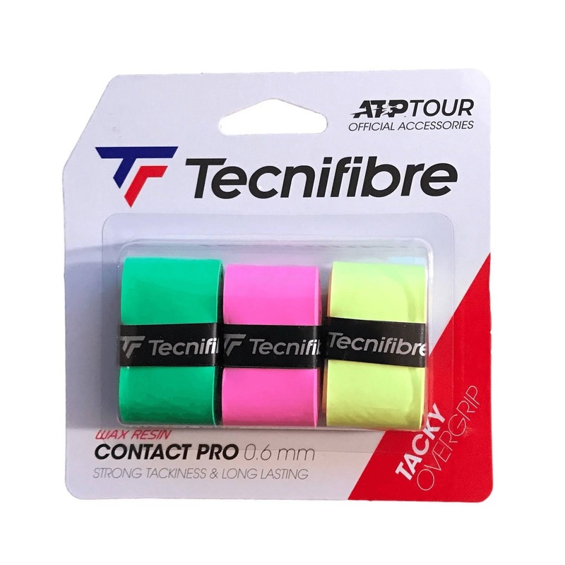 Tecnifibre Contact Pro Overgrips- 3 Pack White