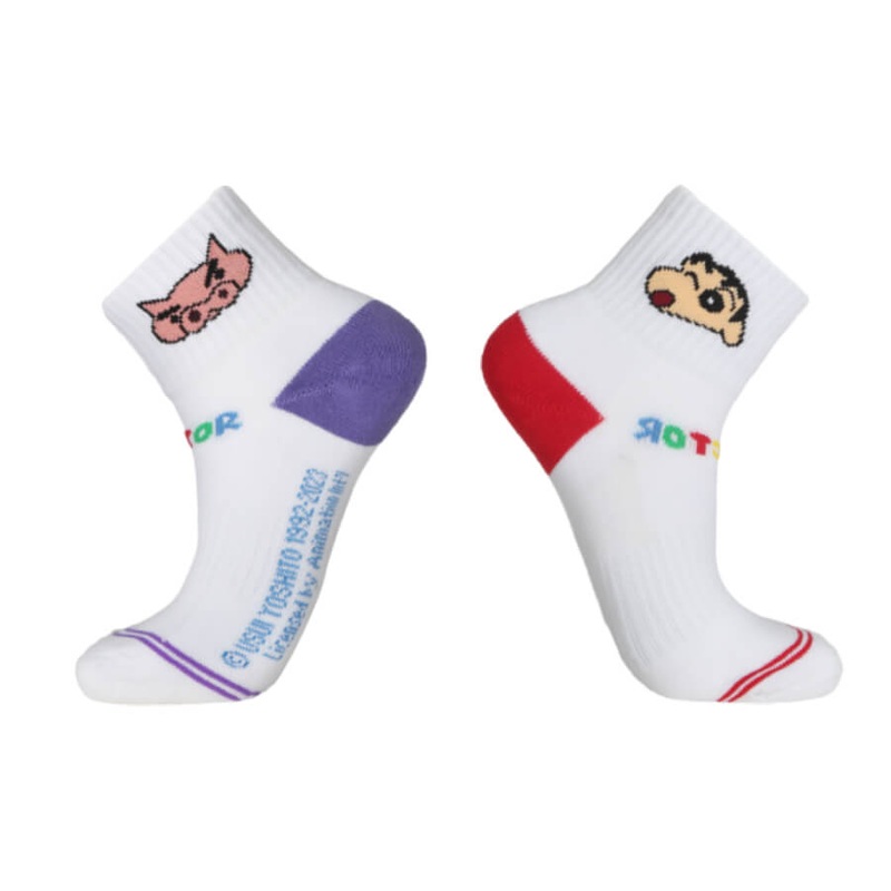 VICTOR X CRAYON SHINCHAN SPORT SOCKS SK-410JRCS PURPLE / RED (JD)