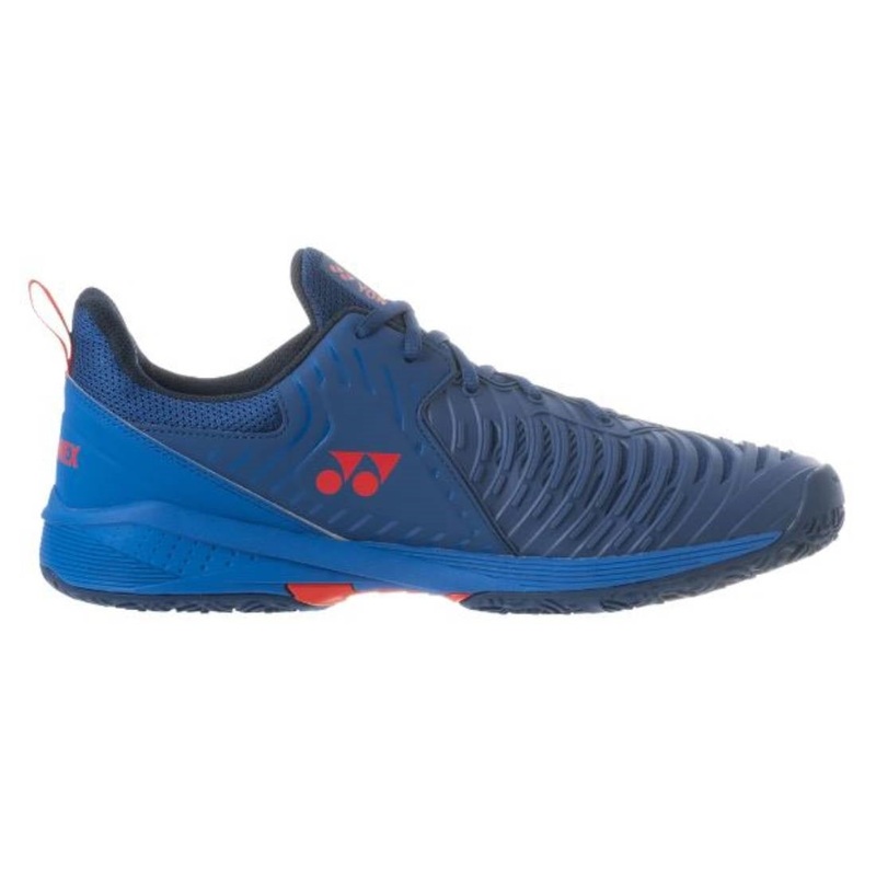 Yonex Power Cushion Sonicage 3 Clay Men’s Tennis Shoe (Navy/Red)