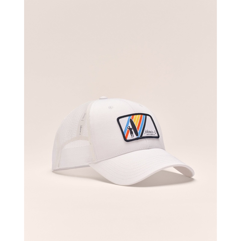 Johnnie-O Westwood Mesh Trucker Hat White