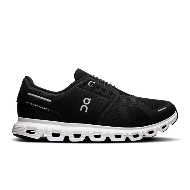 On Cloud 6 Running Shoes Women – Black/White Black/White UK 3