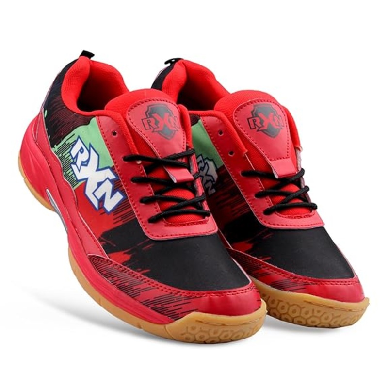 RXN Badminton Non Marking Shoes for Men | Kibi Sports Green-bd-20 1