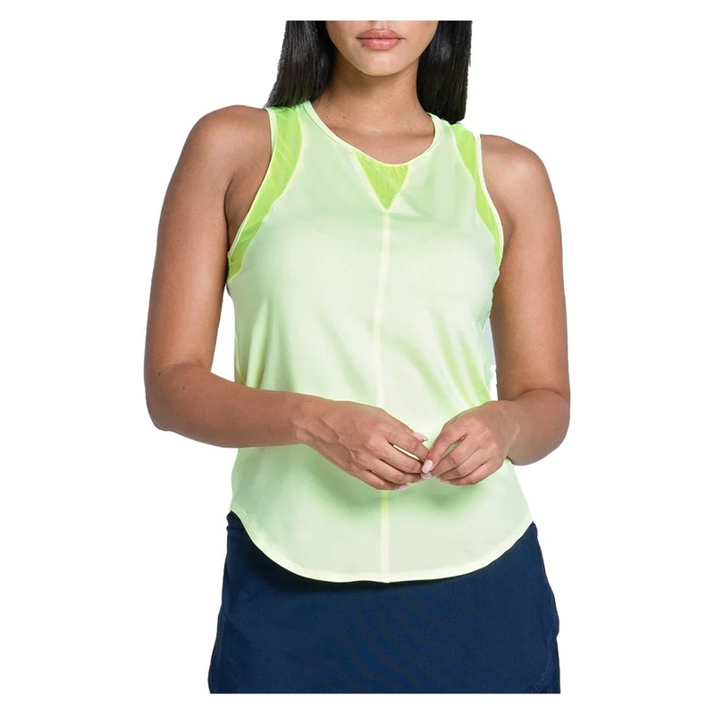 Women’s LUV Chill Out Tennis Tank Lemon Frost