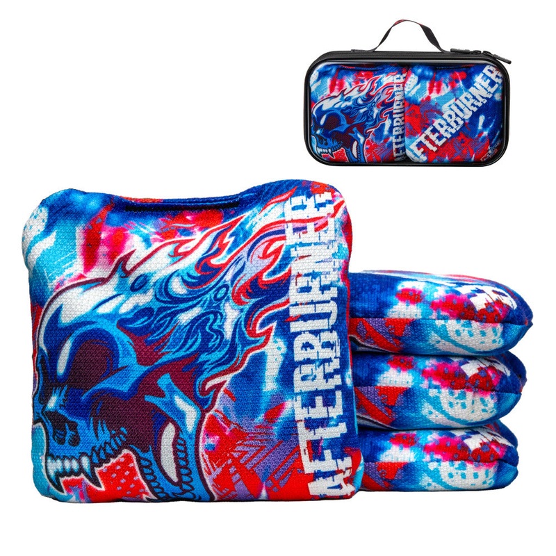 American Cornhole League COMP Patriotic Afterburner Cornhole Bags with Dual Fabric Design