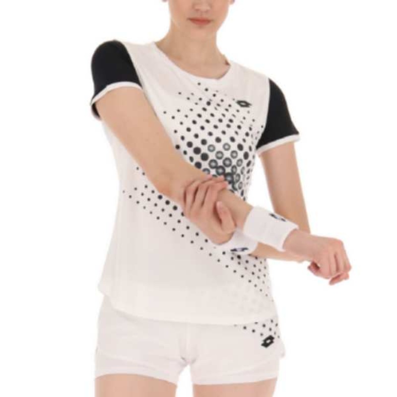 Lotto Women’s Top IV Tee Top (Bright White/Black)