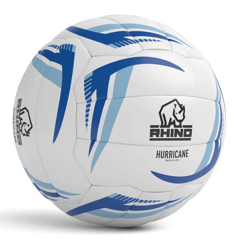 Rhino Hurricane Training Netball S4 WHITE/SKY BLUE