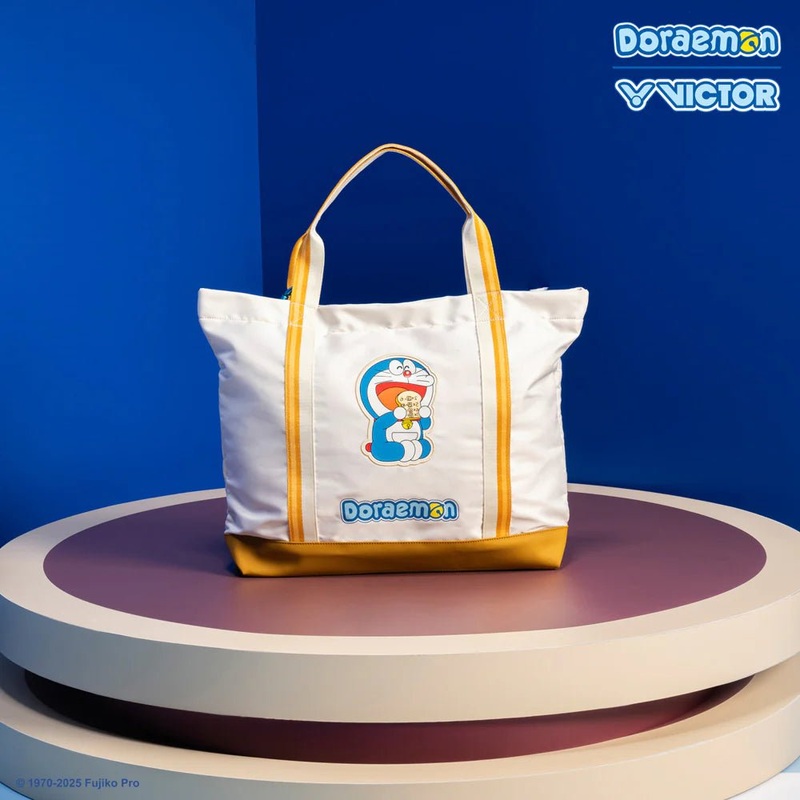 VICTOR x Doraemon Tote Bag BG5935DRM Light Khaki
