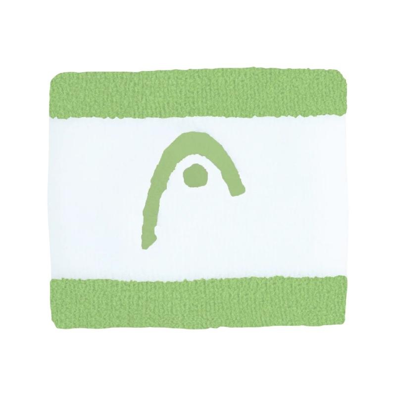 Muequeras Head Striped 2.5 Verde Blanco 2 Unidades