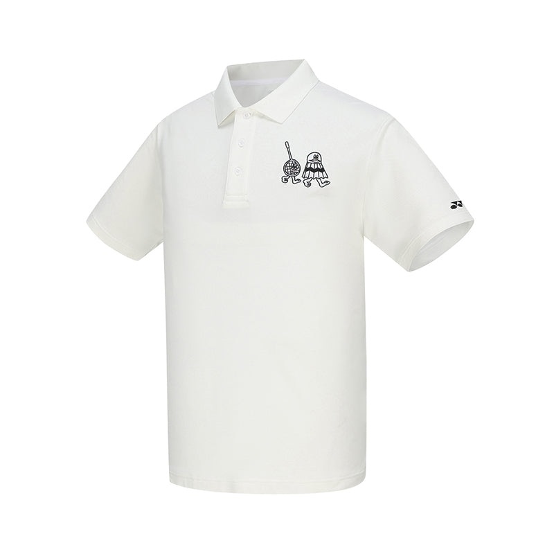 YONEX Men’s Polo Shirt 115454BCR Off White (200) M