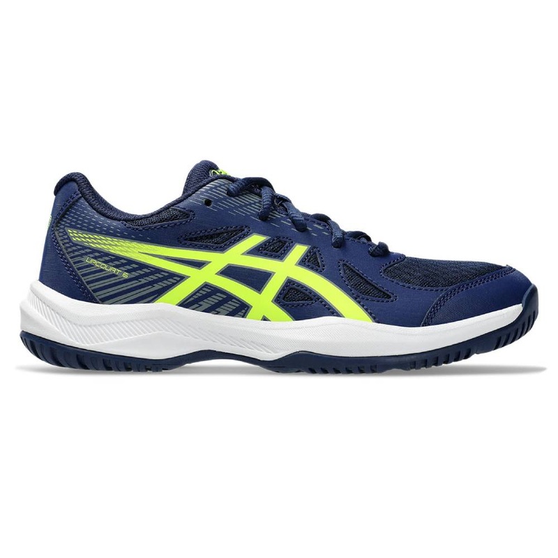 Asics Upcourt 6 GS Junior Indoor Court Shoe (Blue Expanse/Safety Yellow)