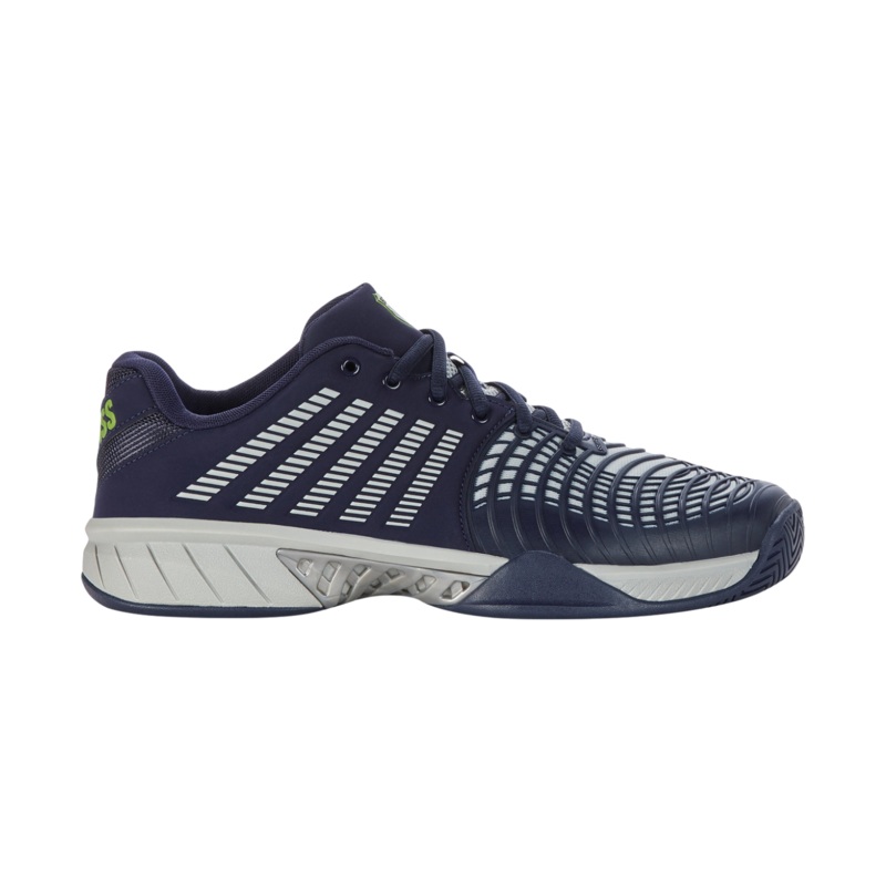 K-Swiss TFW Express Light 3 – 08563490M Tennis Shoes Men Peacoat/GrayViolet/LimeGreen UK 9.5