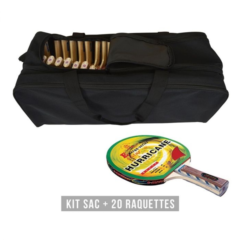 KIT 20 RAQUETTES Hurricane + sac