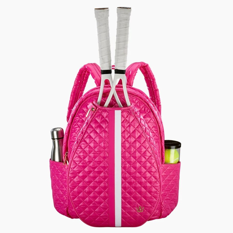 Oliver Thomas 24+7 Tennis Backpack- Fuchsia White Stripe