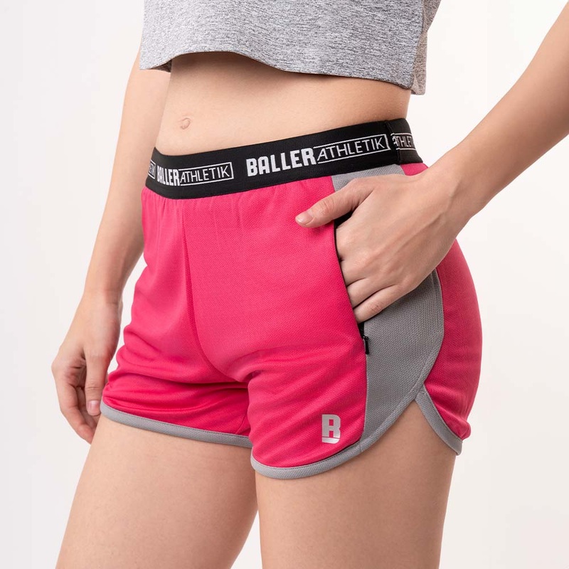 Running Shorts – Dark Pink Baller Athletik | Kibi Sports XS