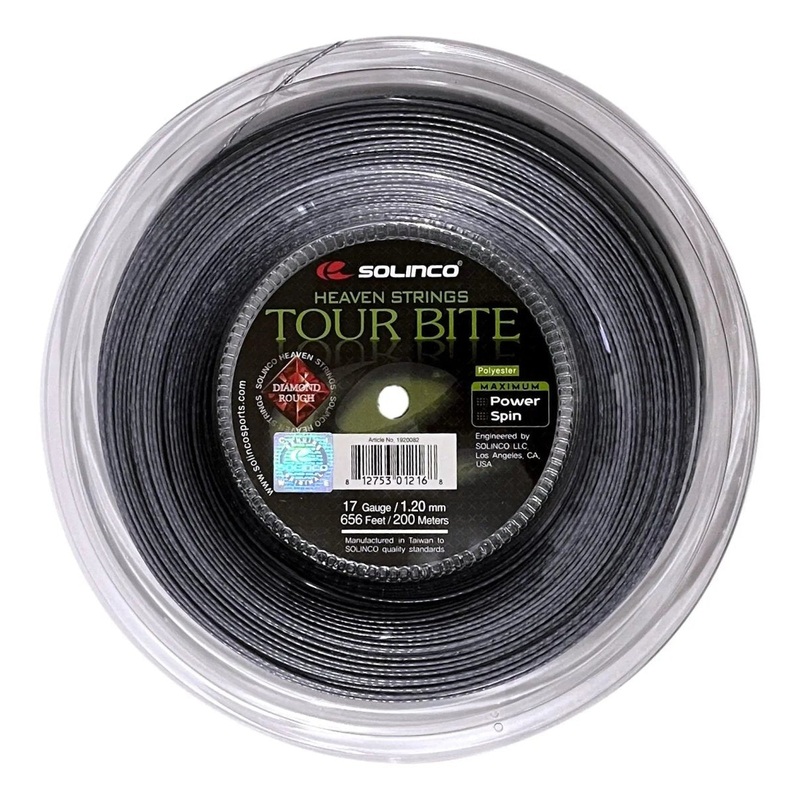 Solinco Tour Bite Diamond ROUGH 17 Tennis String Reel – 656ft