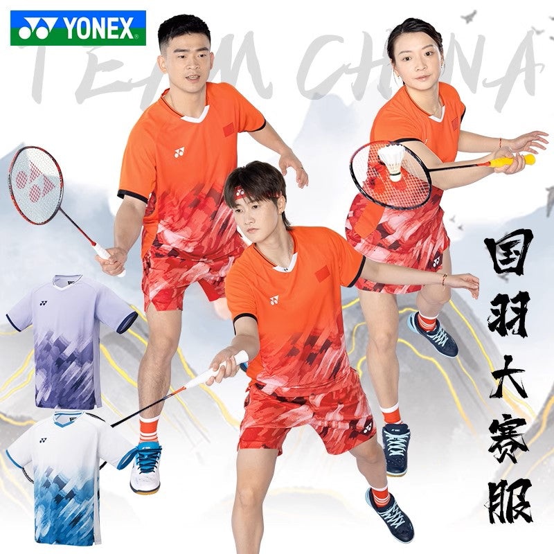 YONEX 2024 China Team Men’s Game shirt 10581CR White/Blue (011) M