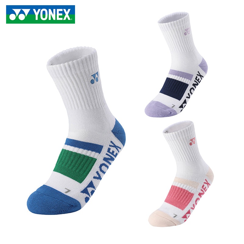 Yonex Women’s Sport Socks 245214BCR White/Blue (207)