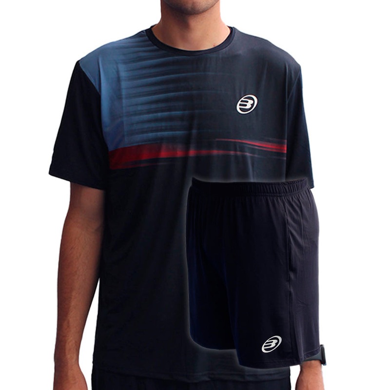 Conjunto Bullpadel Hombre Winner II Performance Azul Marino