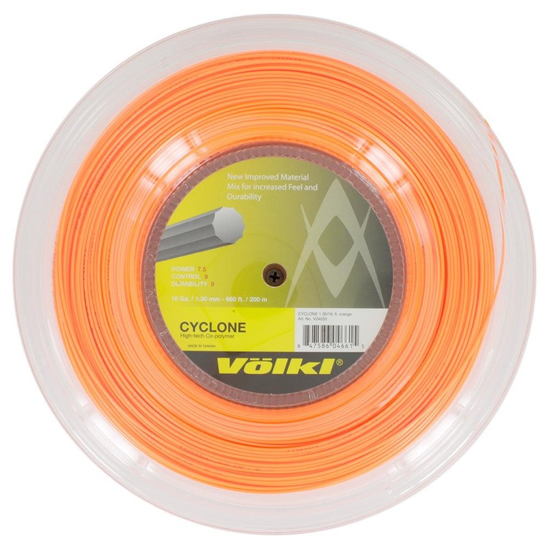 Cyclone 16G Tennis String Reel Fluo Orange