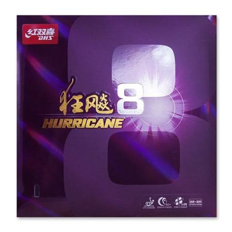 DHS Hurricane 8 Soft 39 Degree Hardness- Inverted