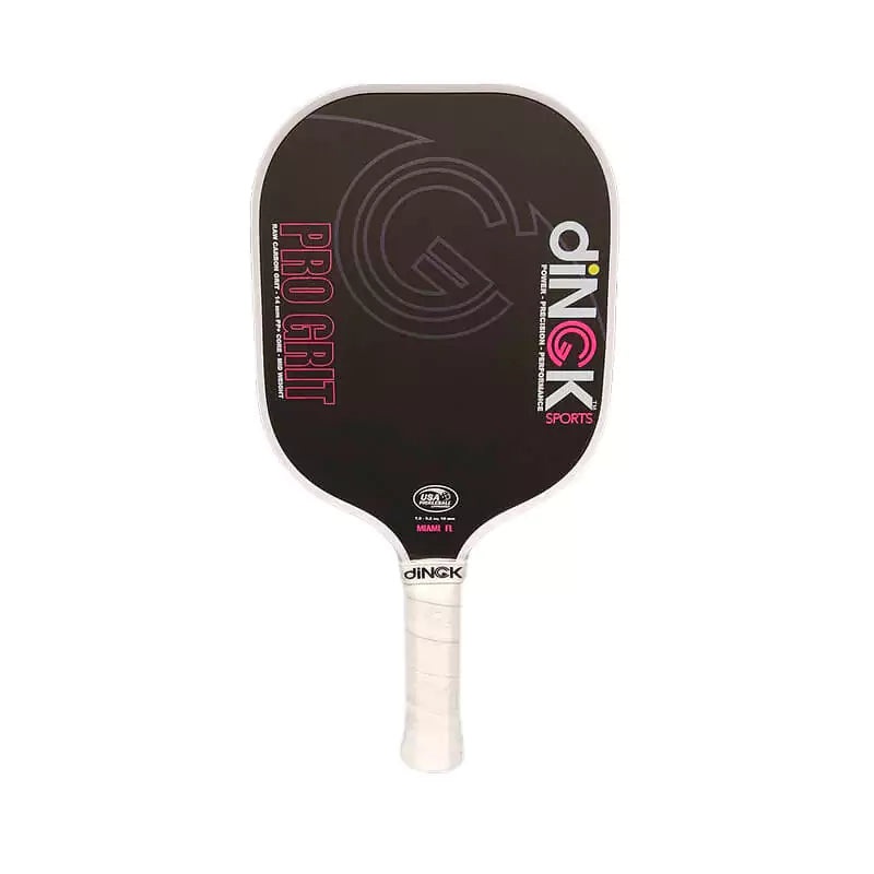 Dingk CARBON PRO GRIT PINK Pickleball Paddle