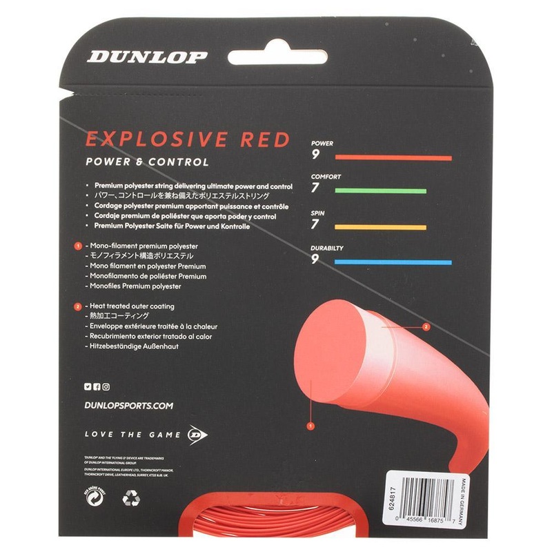 Explosive Red Tennis String