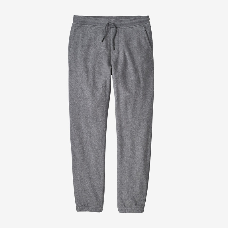 Patagonia Mens Mahnya Fleece Pants Small Noble Grey-NGRY