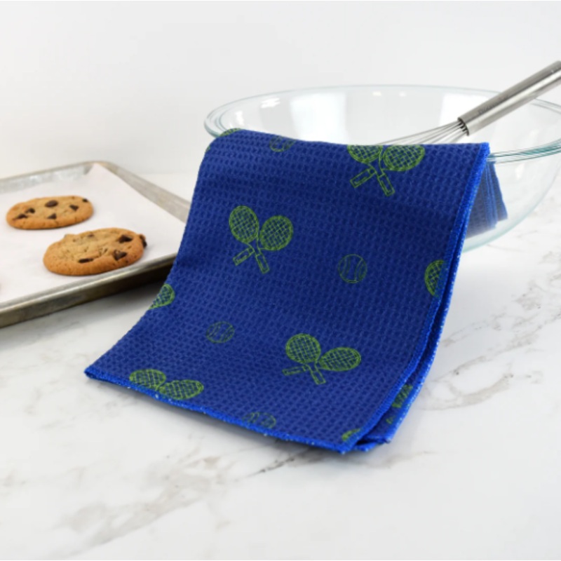 Tennis Dish Towel – Night Match Blue