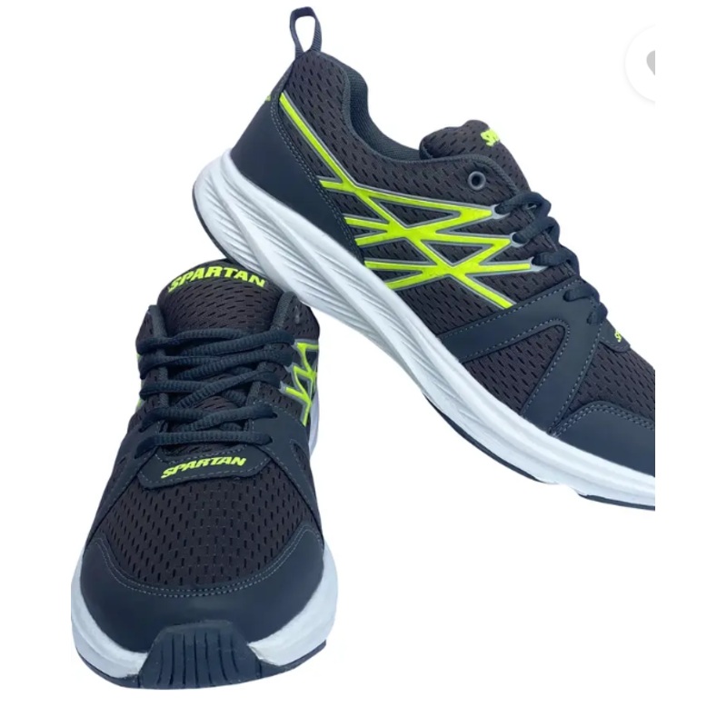 Black & Green Spartan X10 JS 180 Jogging Shoes | KIBI SPORTS 5